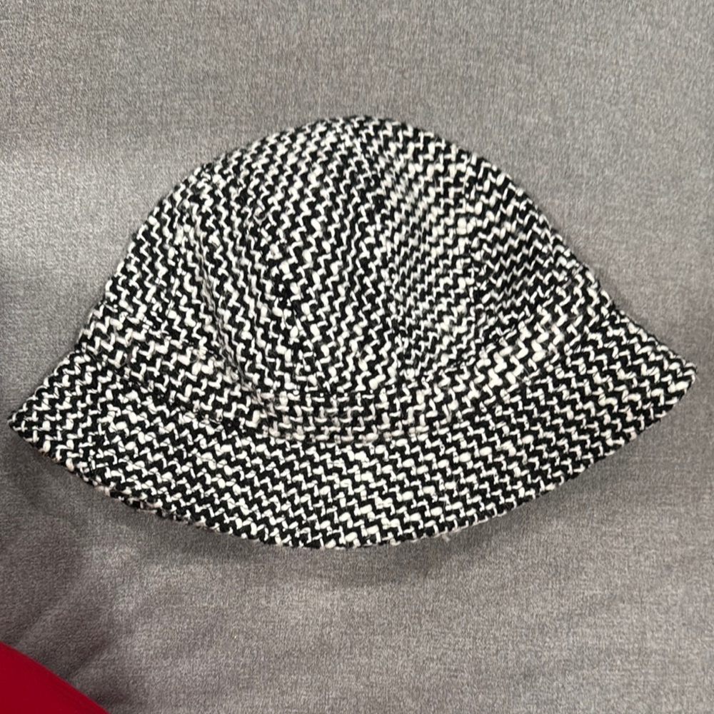 Black and White Patterned Bucket Hat